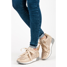 Kylie Baskets nouées à la mode brun 2