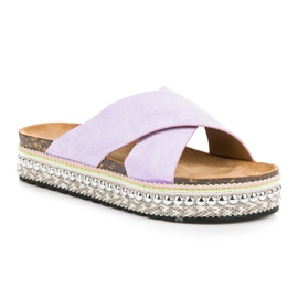 Seastar Chaussons en daim sur la plate-forme violet 4