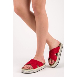 Seastar Chaussons en daim sur la plate-forme rouge 6