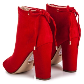 Seastar Bottines à bout ouvert rouge 5