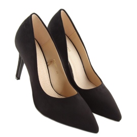Escarpins noirs RS-GH31 en daim noir pour femme le noir 3