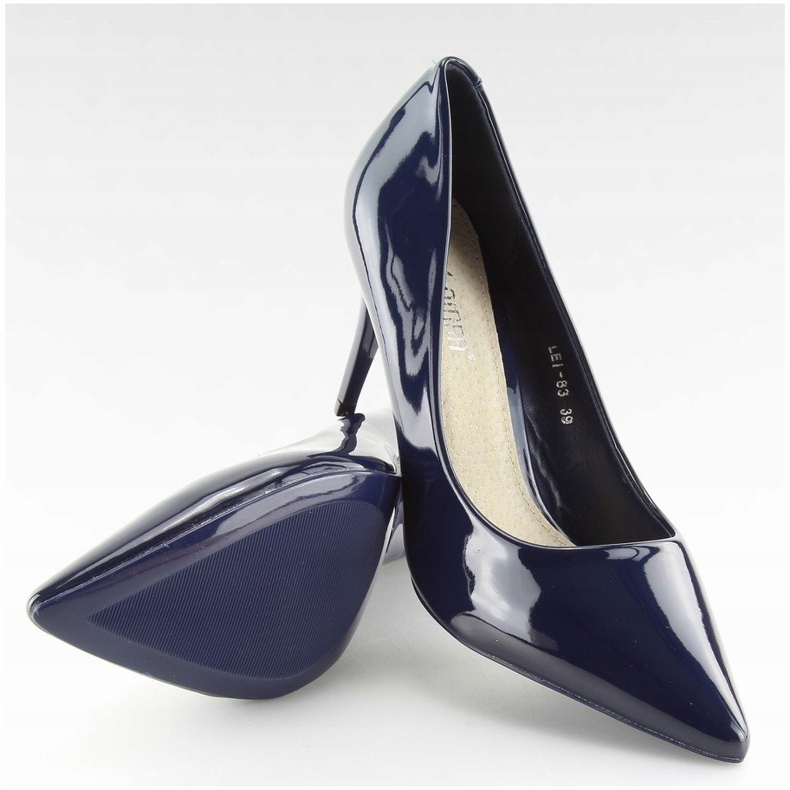 Escarpins femme bleu marine LEI-83 Bleu 2 Escarpins femme bleu marine LEI-83 Bleu 2
