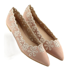 Ballerines roses ajourées LT99P rose 4