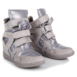 Baskets velcro VICES gris 3