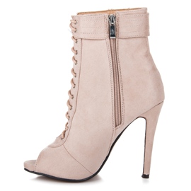 Seastar Bottines nouées à bout ouvert brun 3