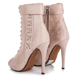Seastar Bottines nouées à bout ouvert brun 5