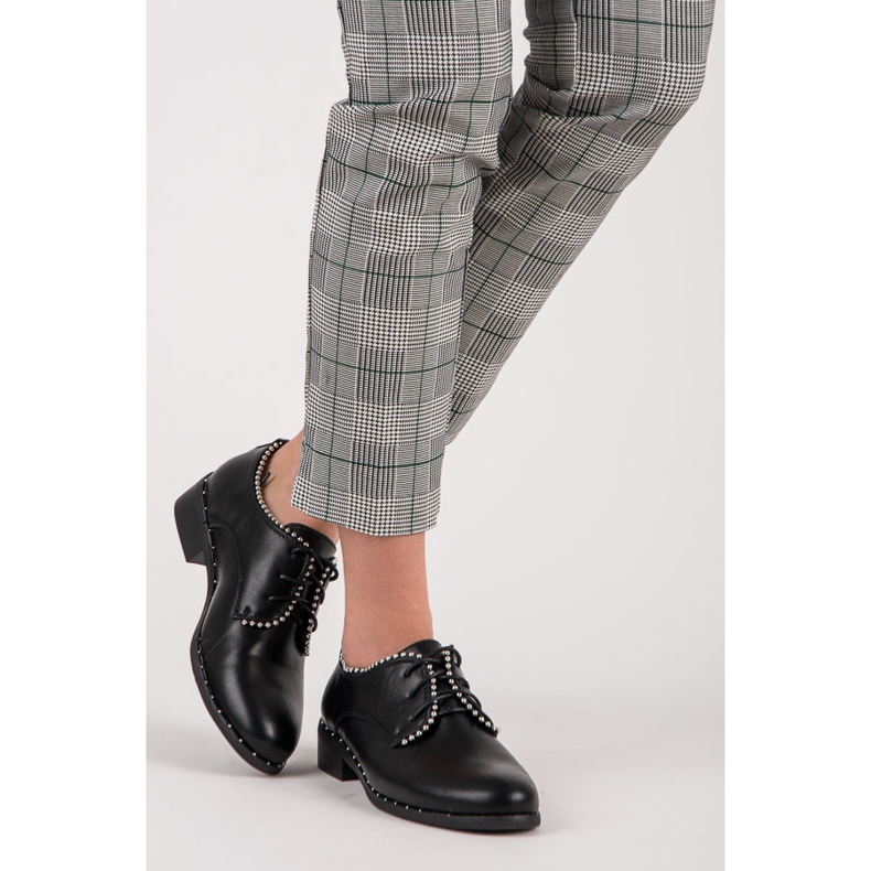 Seastar Chaussures femme nouées noir 2
