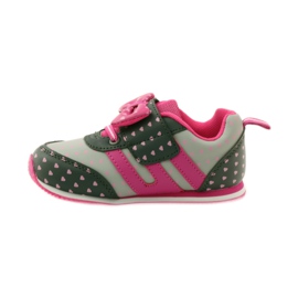 American Club Chaussures de sport à semelle intérieure en cuir américain rose gris 2
