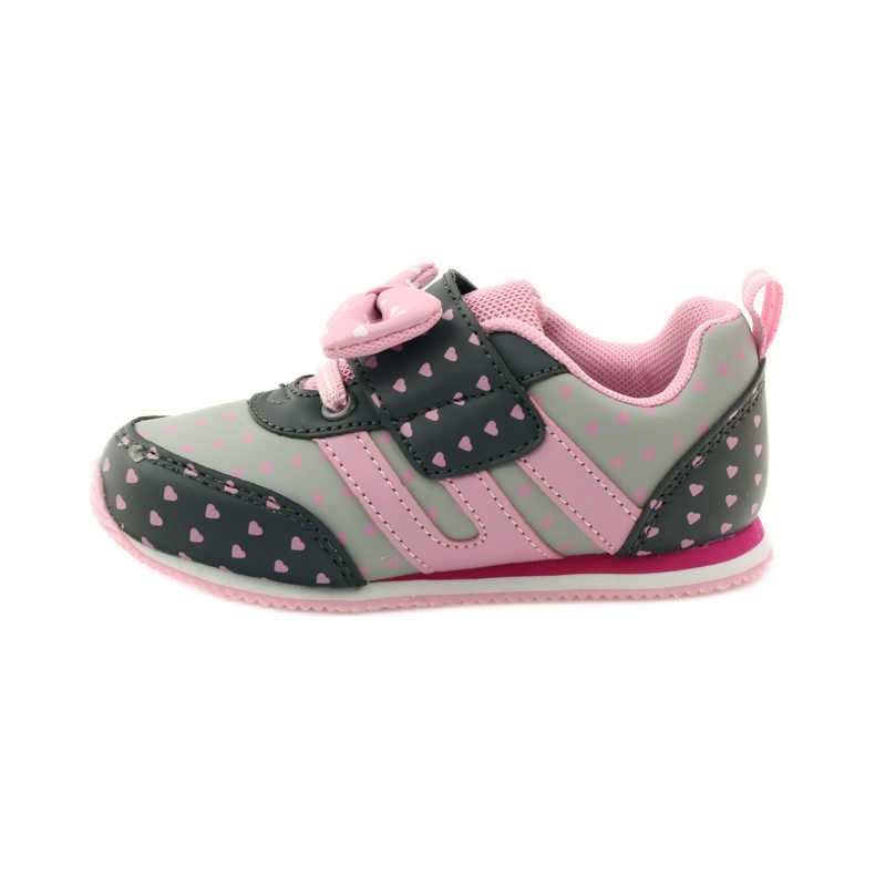 American Club Chaussures de sport américaines avec semelle intérieure en cuir rose gris 2