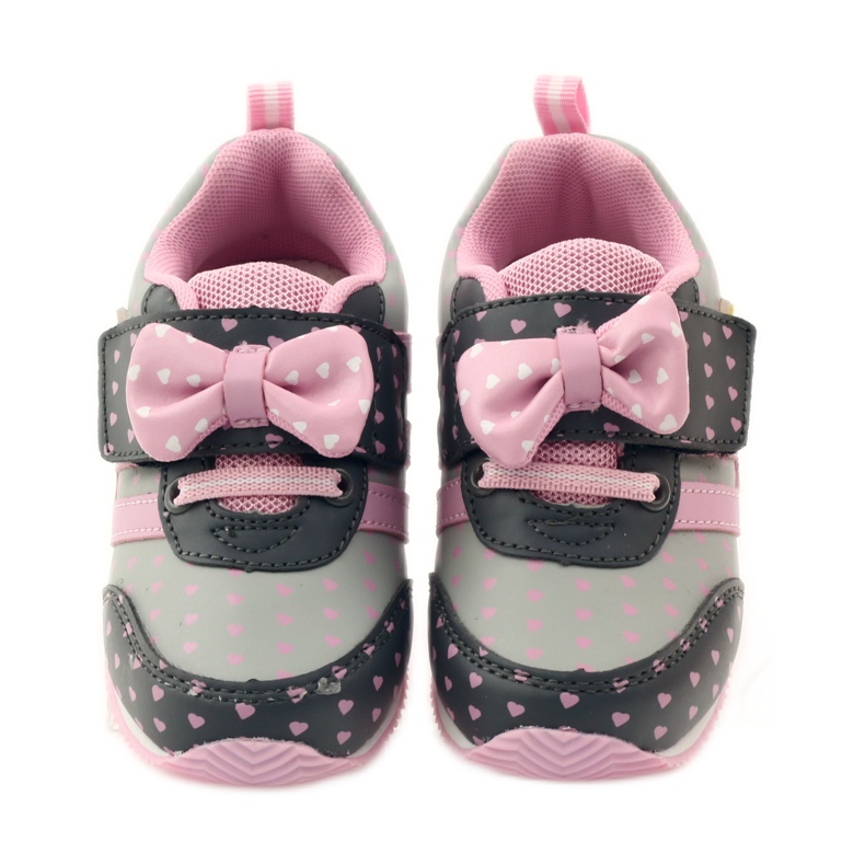 American Club Chaussures de sport américaines avec semelle intérieure en cuir rose gris 4