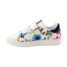 American Club Baskets américaines avec semelle intérieure en cuir multicolore blanc 2