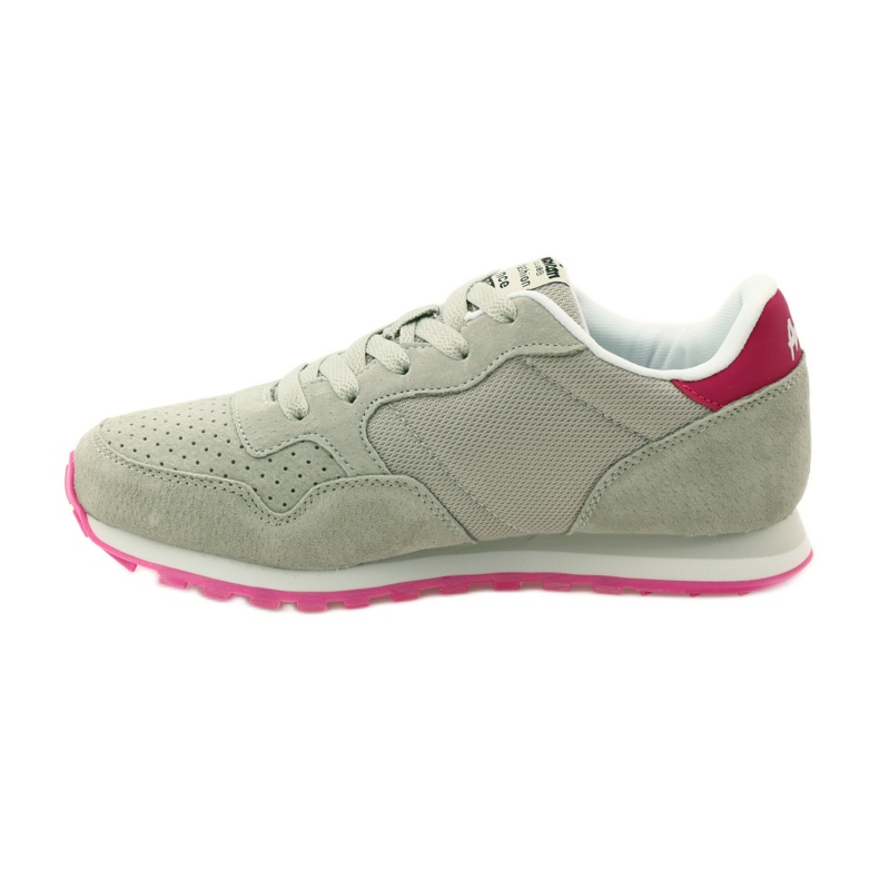 American Club Sport en cuir américain 6506 noué gris rose 2