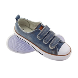 American Club Baskets américaines en denim bleu 3