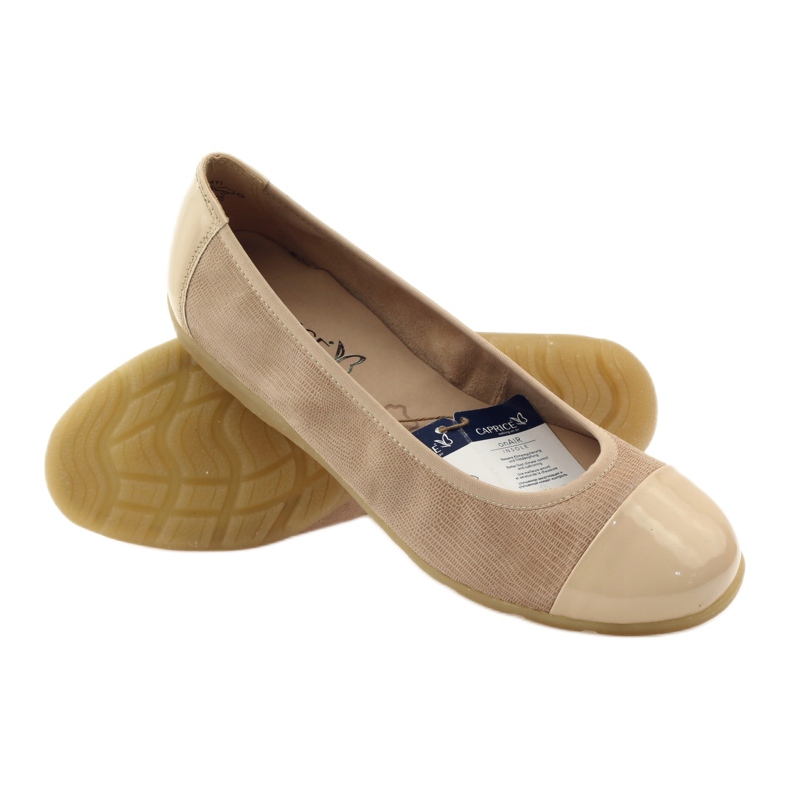 Caprice ballerines femme 22152 cuir beige 3 Caprice ballerines femme 22152 cuir beige 3