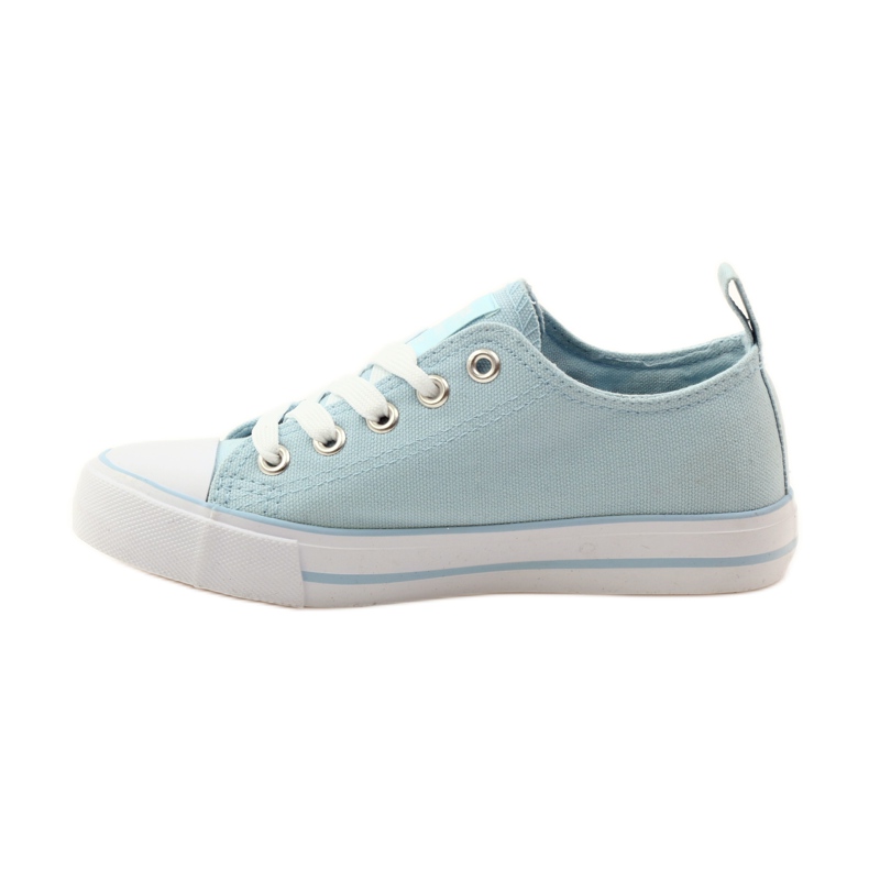 American Club Sneakers avec roses brodées American 17035 rouge bleu blanc 2