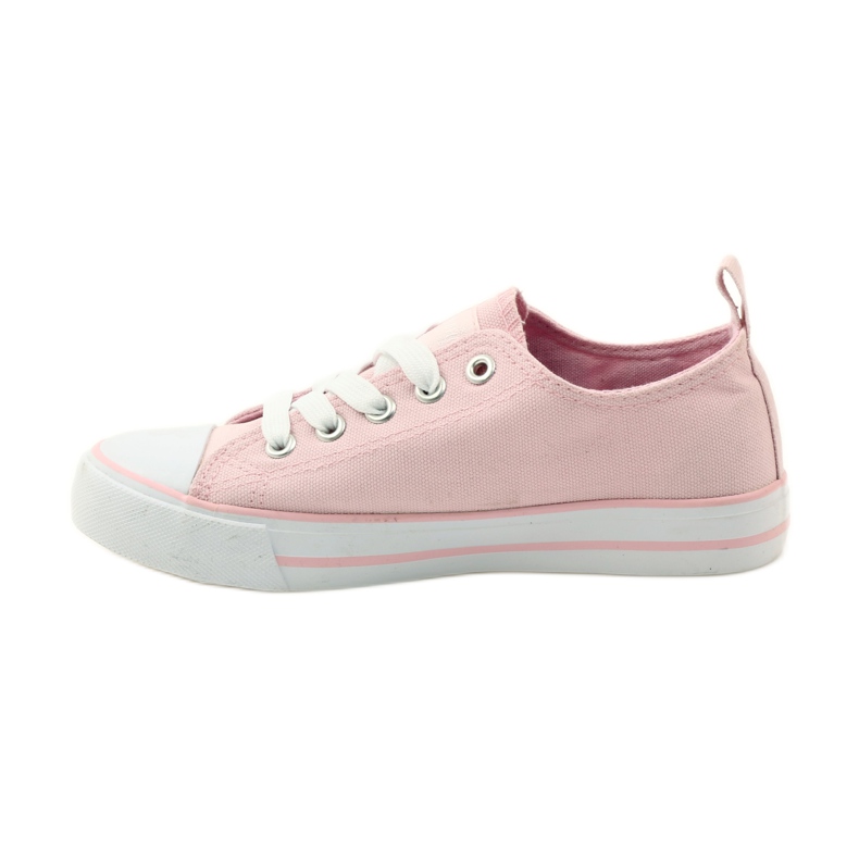American Club Sneakers avec roses brodées American 17035 rouge vert 2