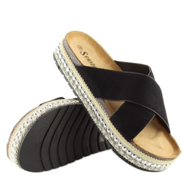 Chaussons noirs femme noir CK15P noir 1