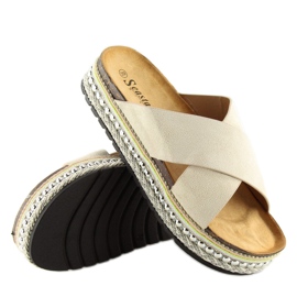 Chaussons femme beige CK15P beige 1