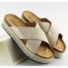 Chaussons femme beige CK15P beige 2