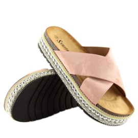 Rose Chaussons roses pour femme CK15P rose 1 Rose Chaussons roses pour femme CK15P rose 1