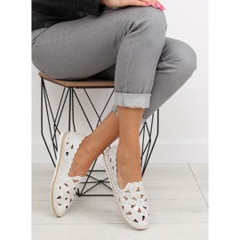 Espadrilles femme blanches ajourées LT86 Blanc 3