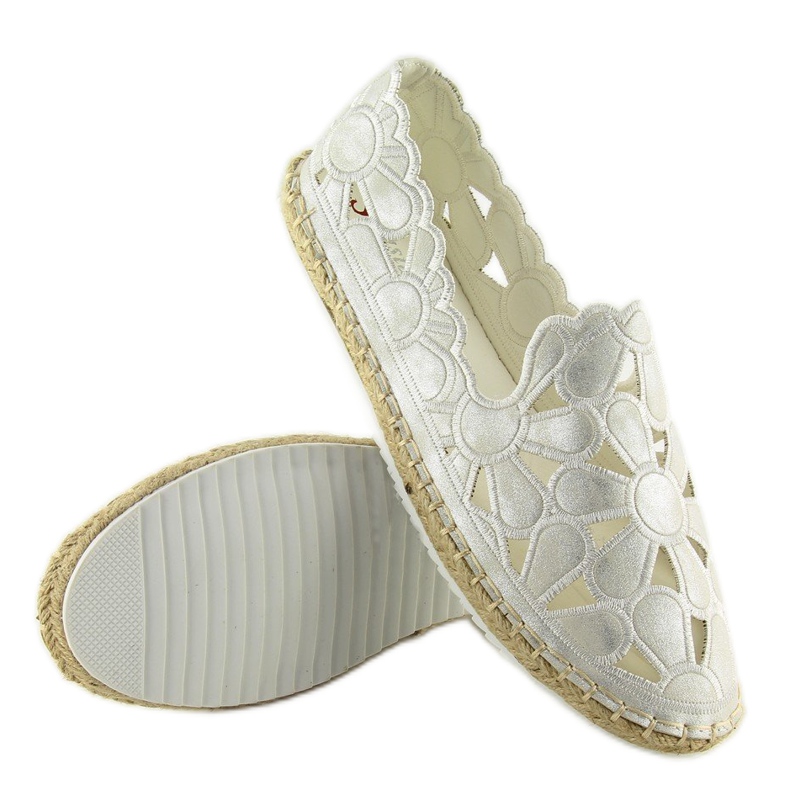 Espadrilles femme blanches ajourées LT86 Blanc 2
