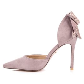 Seastar Talons En Daim Avec Un Nœud violet 7