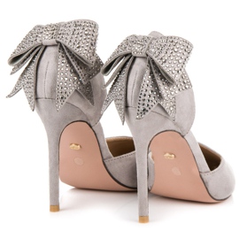Seastar Talons En Daim Avec Un Nœud gris 3