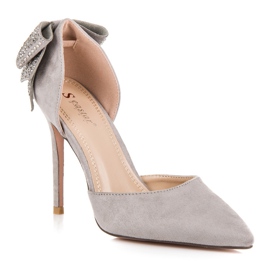 Seastar Talons En Daim Avec Un Nœud gris 8