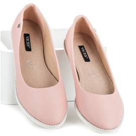 Vices Ballerines roses à strass 2