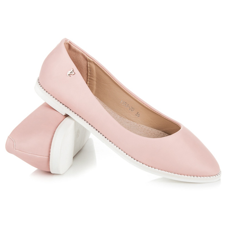 Vices Ballerines roses à strass 1