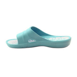 American Club Pantoufles en mousse à la menthe américaine pour l'eau bleu multicolore 2