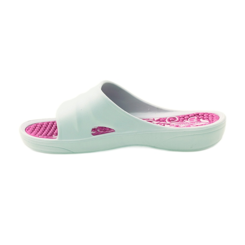 American Club Chaussons américains en mousse blanche pour la piscine rose 2