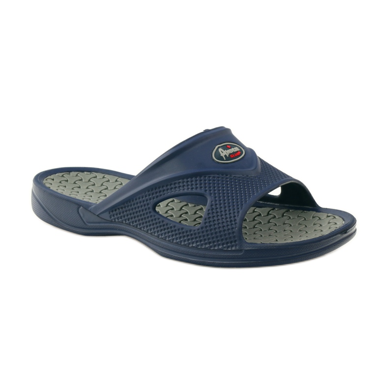 American Club Chaussons de piscine en mousse pour hommes American gr bleu marin 1