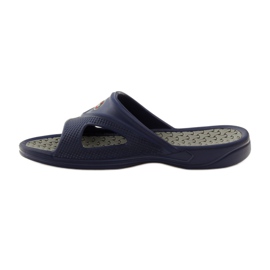 American Club Chaussons de piscine en mousse pour hommes American gr bleu marine 2