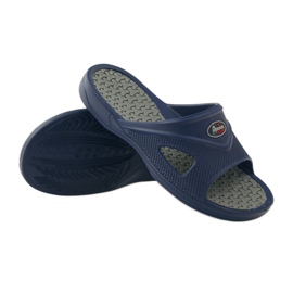 American Club Chaussons de piscine en mousse pour hommes American gr bleu marine 3