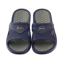 American Club Chaussons de piscine en mousse pour hommes American gr bleu marin 4