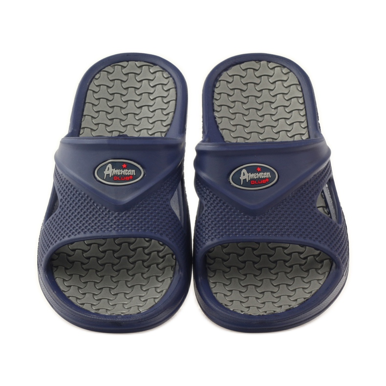 American Club Chaussons de piscine en mousse pour hommes American gr bleu marine 4