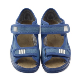 Sandales garçon avec navets Befado 113x010 bleu marine bleu 4