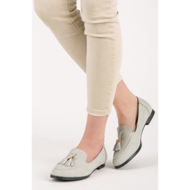 Vices Mocassins à franges gris 1
