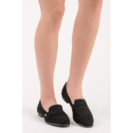 Seastar Mocassins en daim le noir 1