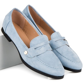 Seastar Mocassins en daim bleu 5