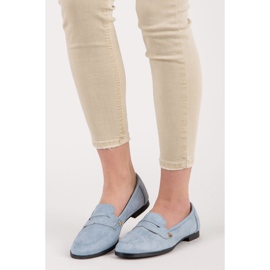 Seastar Mocassins en daim bleu 1