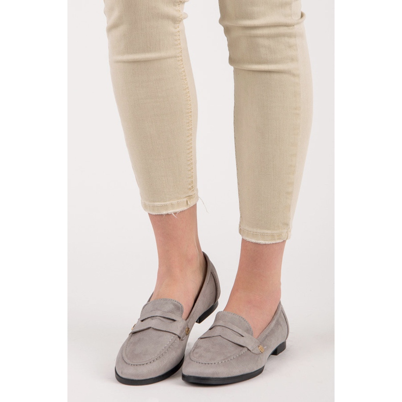 Seastar Mocassins en daim gris 1