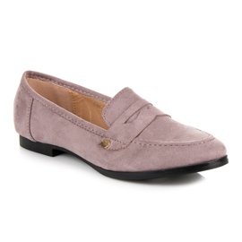 Seastar Mocassins en daim violet 3