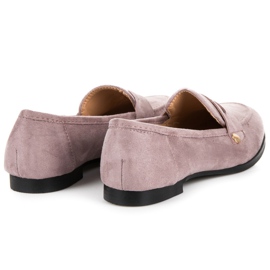 Seastar Mocassins en daim violet 5