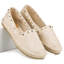 Seastar Espadrilles en daim avec clous brun 2