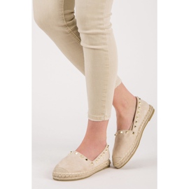 Seastar Espadrilles en daim avec clous brun 1