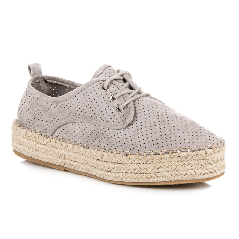 Seastar Espadrilles Ajourées Sur La Plateforme gris 1