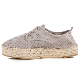 Seastar Espadrilles Ajourées Sur La Plateforme gris 2